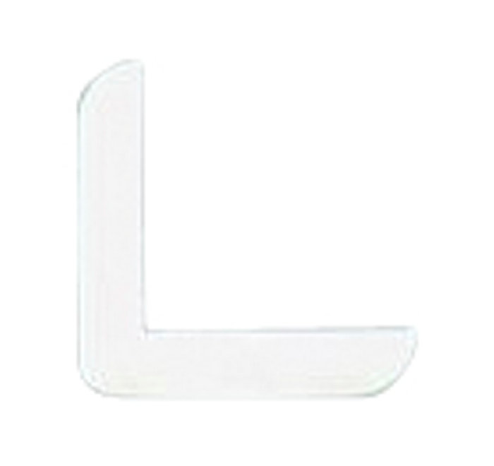 Hjørnelist plast hvit – 31 x 31 x 3000 mm